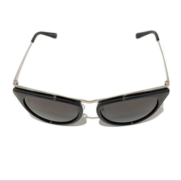 MICHAEL KORS MK 1065 Black Cat Eye Sunglasses With Gold Studded Trim NWT - Picture 3 of 14